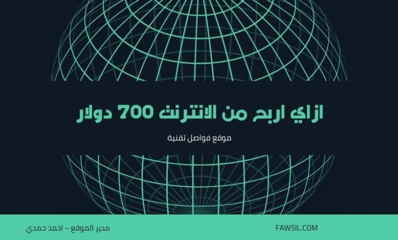 ازاي اربح من الانترنت 700 دولار