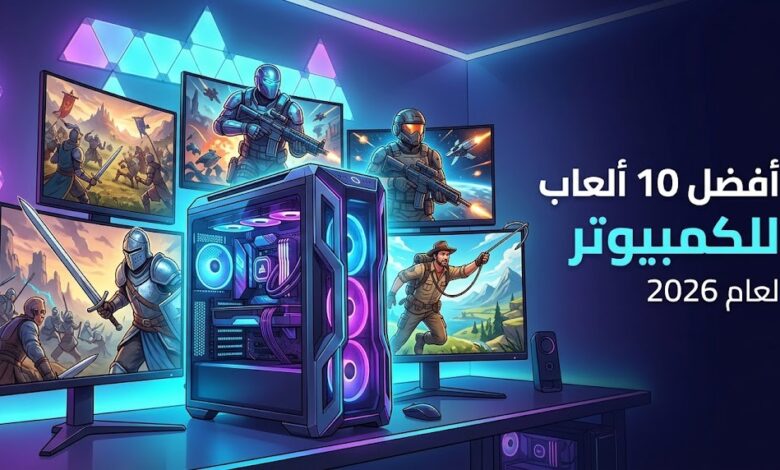 افضل 10 العاب مجانيه للكمبيوتر لعام 2026 للجهاز المتوسط